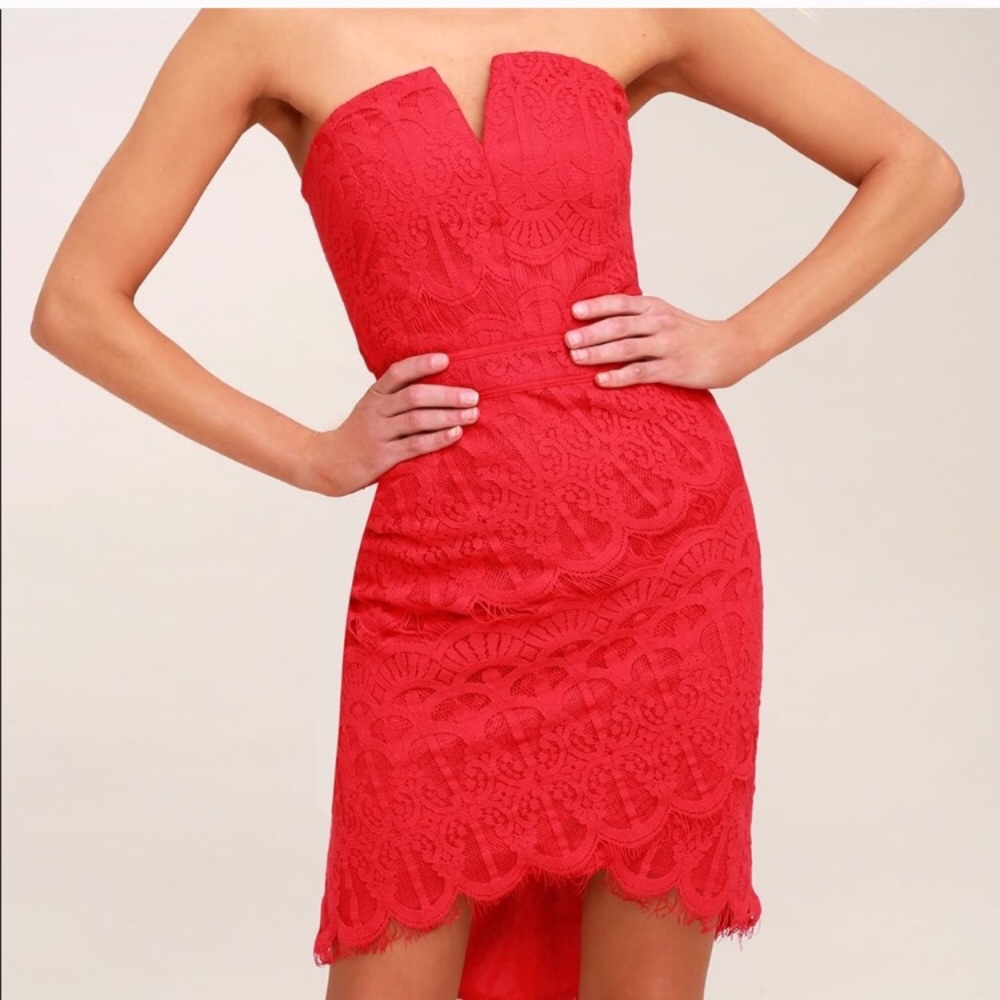 Adelyn Rae red dress lulus
